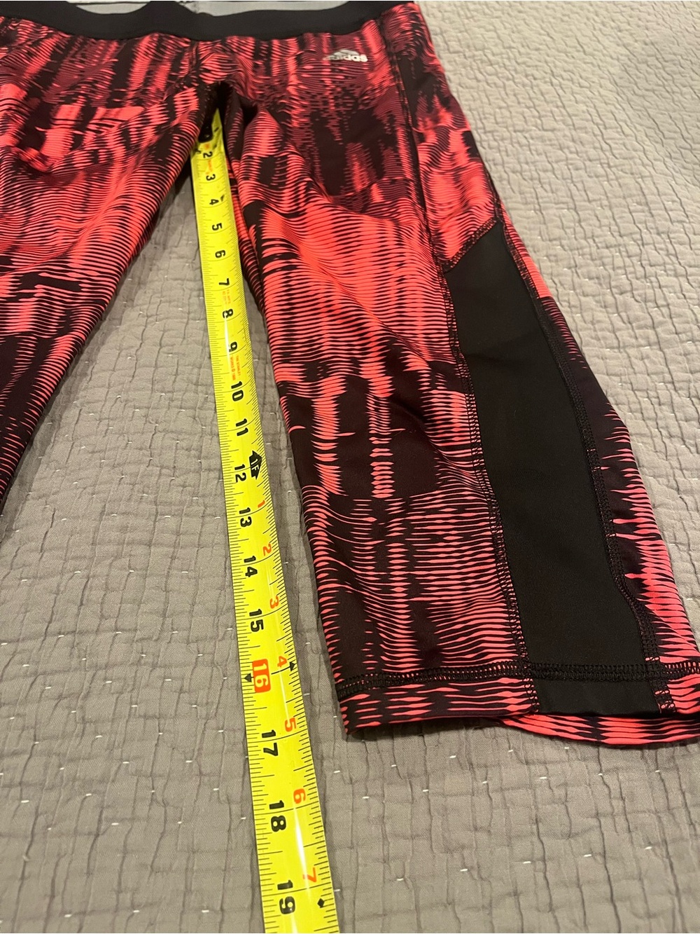 Adidas Techfit Climalite Crop Compression Leggings - Size Large - Picture 6 of 7